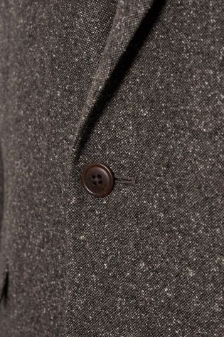 Brown Twill Tailored Jacket